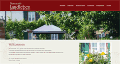 Desktop Screenshot of landleben-blumencafe.de